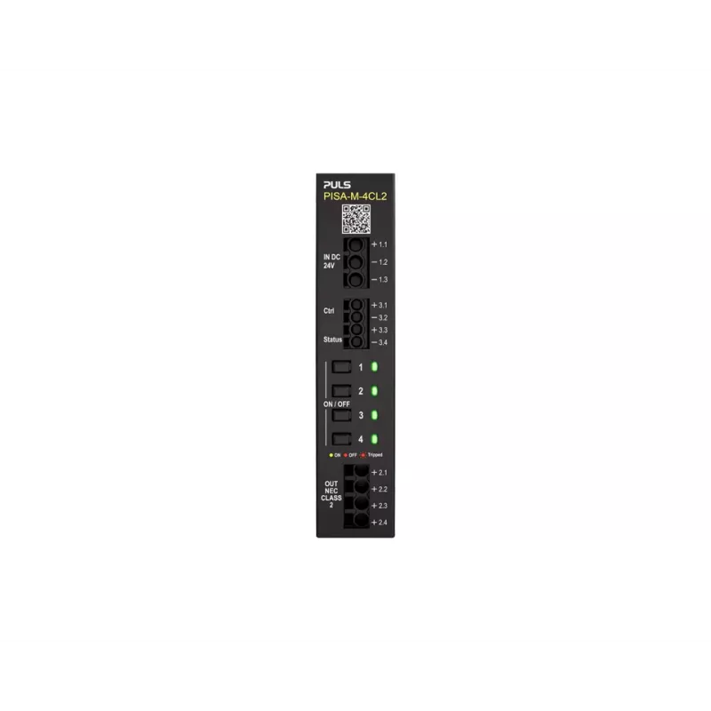 PULS PISA-M-4CL2 4-kanaals selectieve stroombegrenzer module 20A 18-30VDC DIN-rail