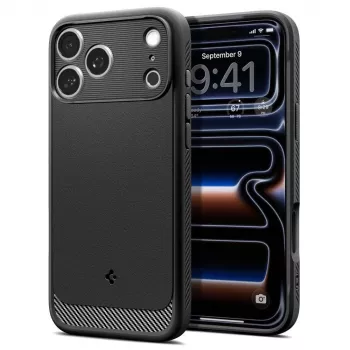 Spigen Rugged Armor Mag MagSafe-hoesje voor iPhone 18 Pro / 17 Pro – matzwart