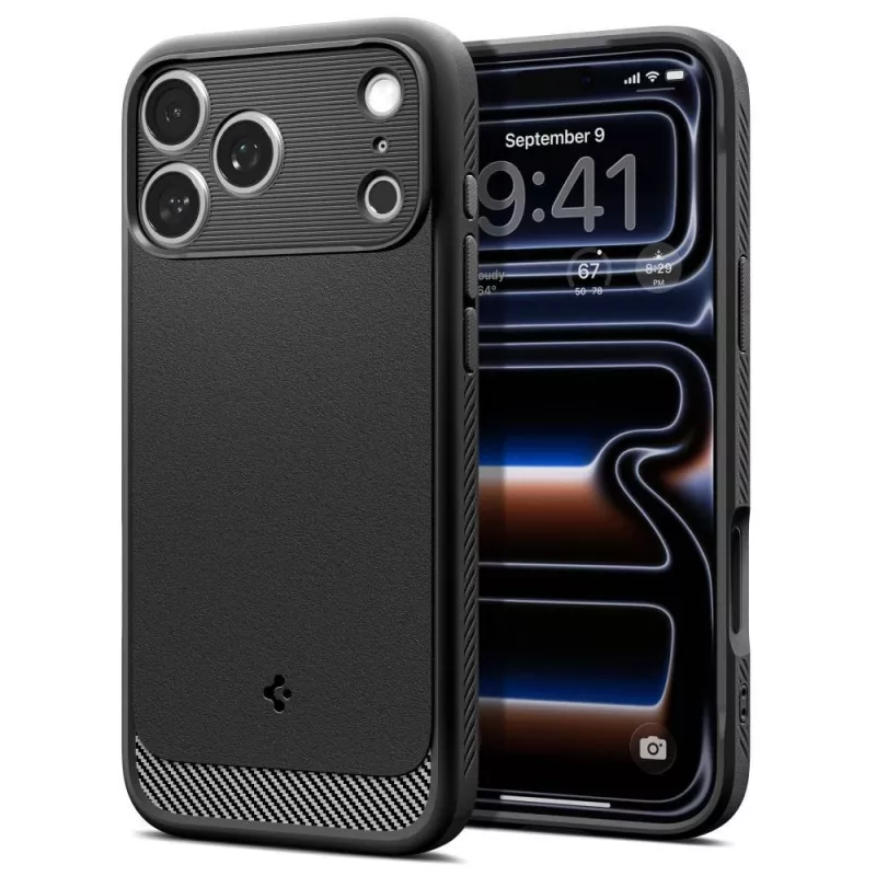 Spigen Rugged Armor Mag MagSafe-hoesje voor iPhone 18 Pro / 17 Pro – matzwart
