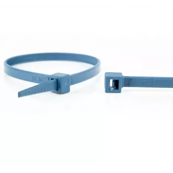 WKK 150226671 metaaldetecteerbare kabelbinder 370 x 4,8 mm blauw (100-pack)