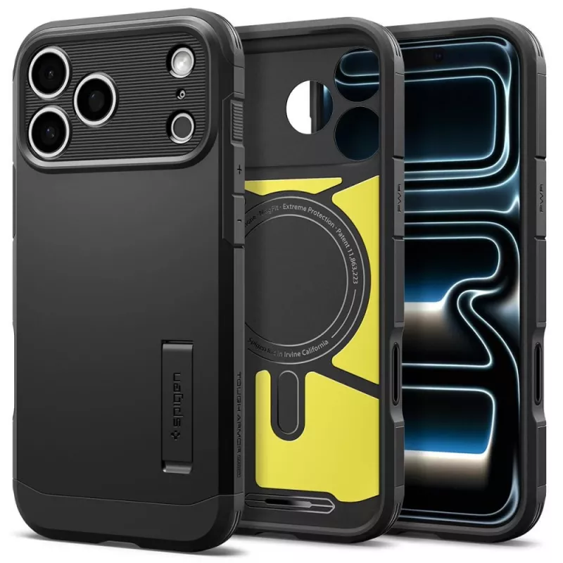 Spigen Tough Armor T MagSafe-hoesje voor iPhone 18 Pro / 17 Pro – zwart