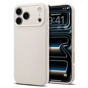 Spigen Liquid Air iPhone 17 Pro Max / 18 Pro Max hoesje Natural Titanium