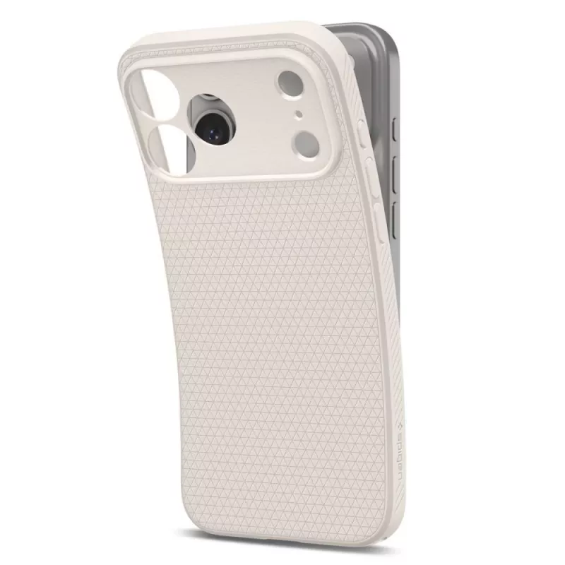 Spigen Liquid Air iPhone 17 Pro Max / 18 Pro Max hoesje Natural Titanium