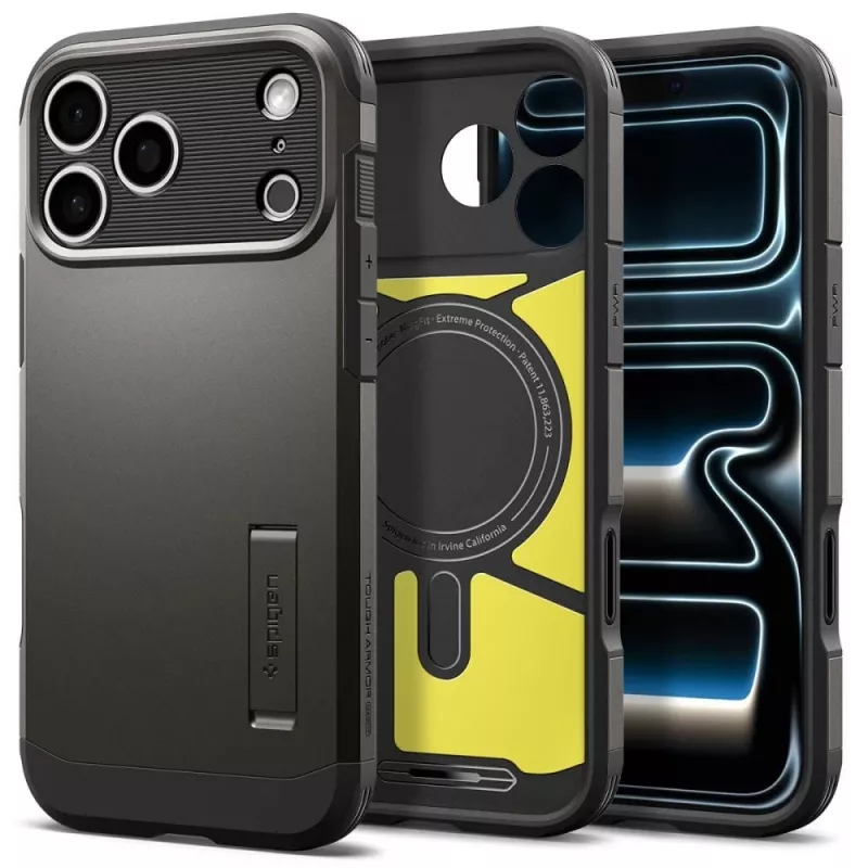 Spigen Tough Armor T MAG MagSafe-hoesje voor iPhone 18 Pro Max / 17 Pro Max - gunmetal