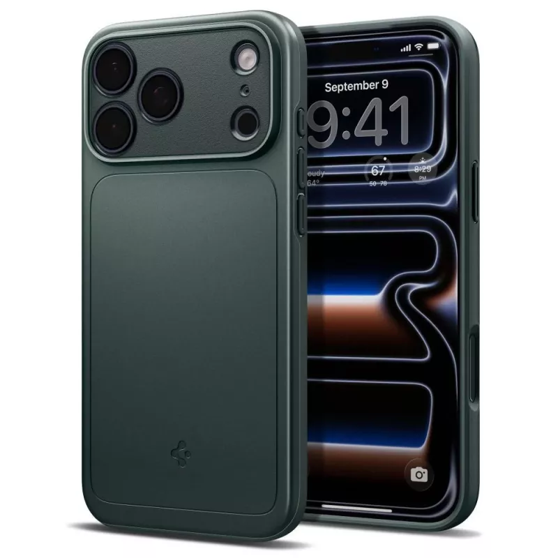 Spigen Thin Fit MagSafe-hoesje voor iPhone 17 Pro / 18 Pro - abyss green