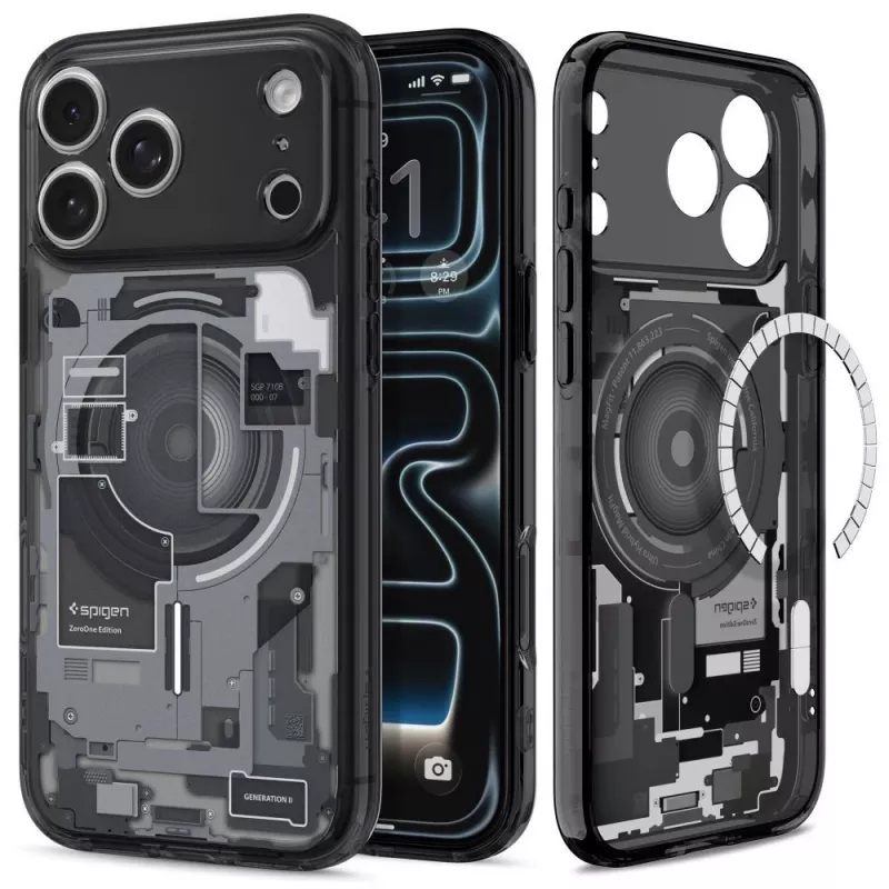 Spigen Ultra Hybrid MagSafe iPhone 17 Pro / 18 Pro Zero One zwart