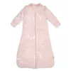 Lodger Hopper Matcha Turtle babyslaapzak met afneembare mouwen, Powder, 50/62