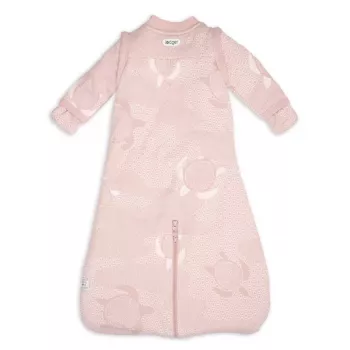 Lodger Hopper Matcha Turtle babyslaapzak met afneembare mouwen, Powder, 50/62