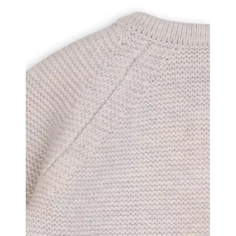 Lodger Topper Strick Merino wol babyjasje, birke, maat 56