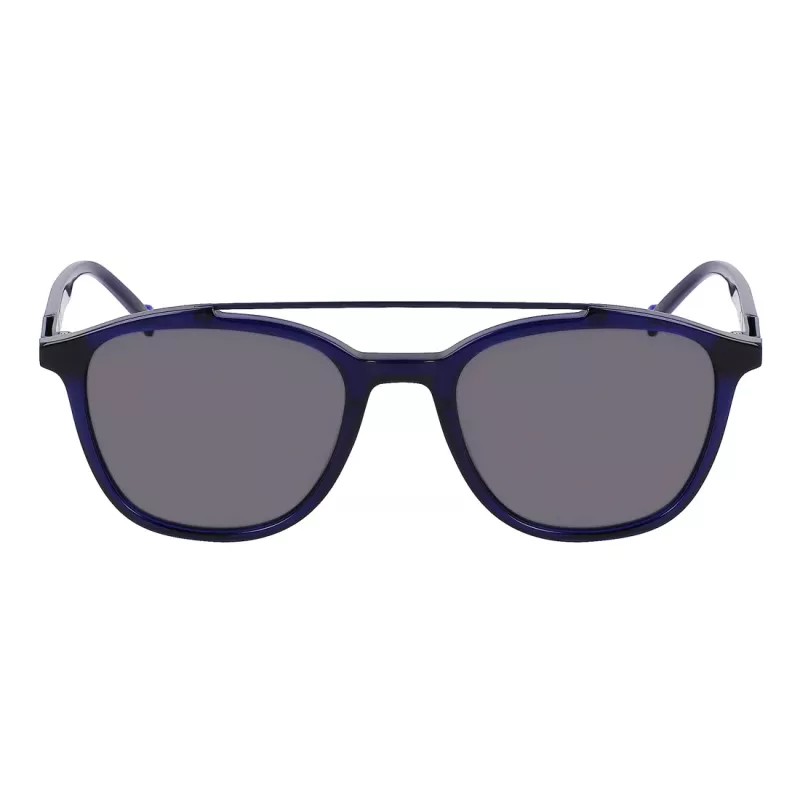 ZEISS heren ZS22518S-415 rechthoekige zonnebril, zwart/grijs, 52-20-145