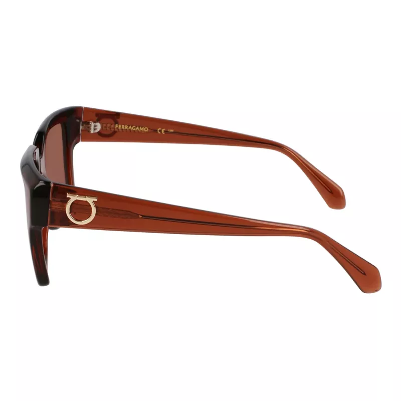 Ferragamo dames zonnebril SF2014S-232 Havana bruin gradient 54 mm