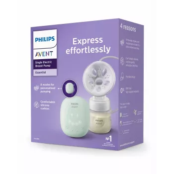 Philips Avent elektrische enkele melkafzuigpomp met 125ml fles