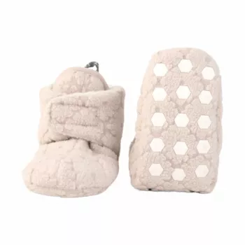 Lodger Slipper Folklore Fleece babyschoenen Birch 6-12 maanden