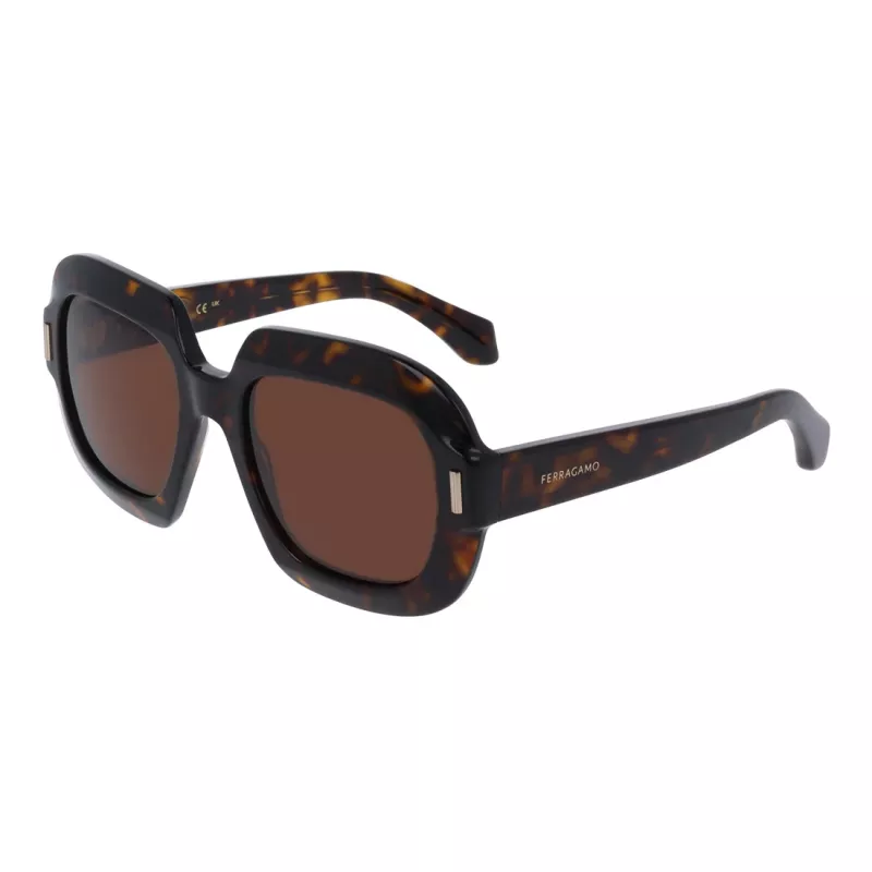 Ferragamo SF2068SE-242 dames cat-eye zonnebril, havanna/bruin gradient, 54mm