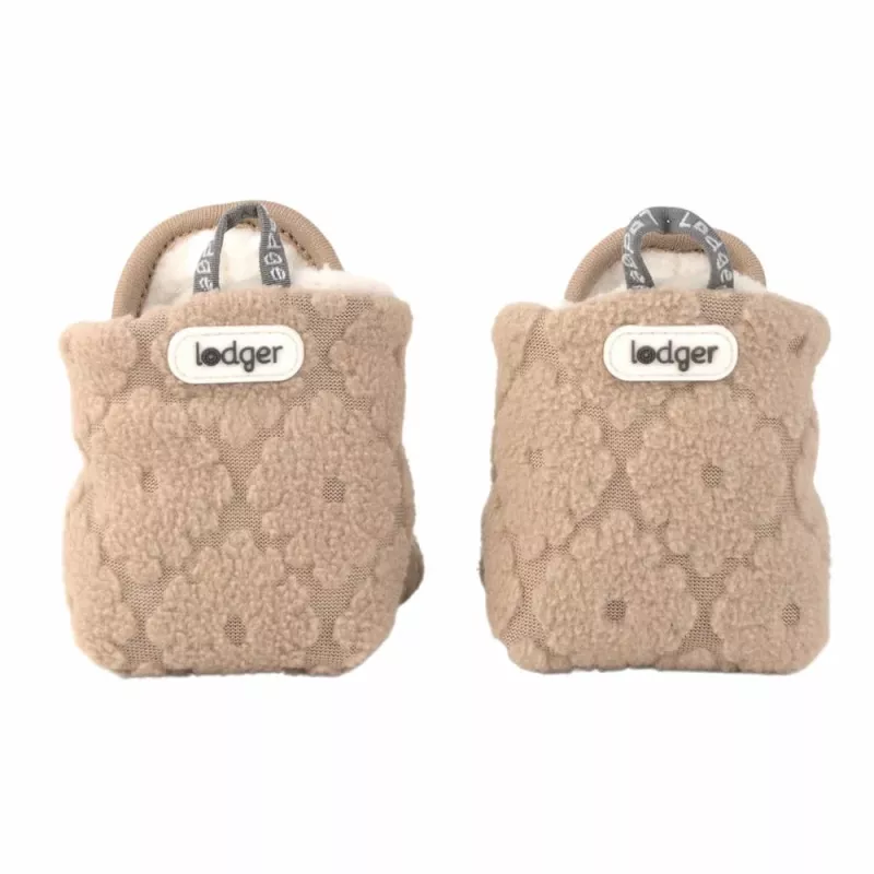 Lodger Slipper Folklore Fleece babyschoenen, beige, 12-18 maanden