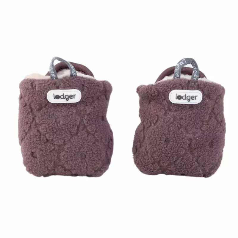 Lodger Slipper Folklore Fleece babyschoenen, mauve, 6-12 maanden