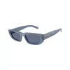 Arnette AN4357-124872 dames vierkante zonnebril, transparant grijs montuur, donkergrijze glazen, 53mm