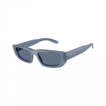 Arnette AN4357-124872 dames vierkante zonnebril, transparant grijs montuur, donkergrijze glazen, 53mm
