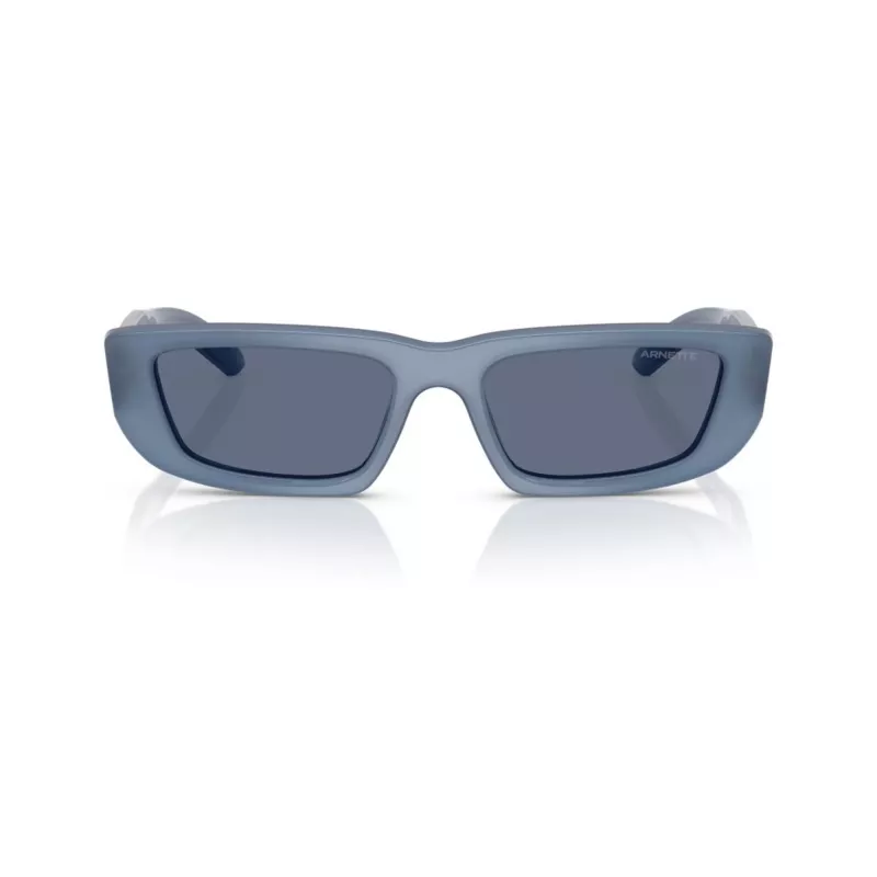 Arnette AN4357-124872 dames vierkante zonnebril, transparant grijs montuur, donkergrijze glazen, 53mm