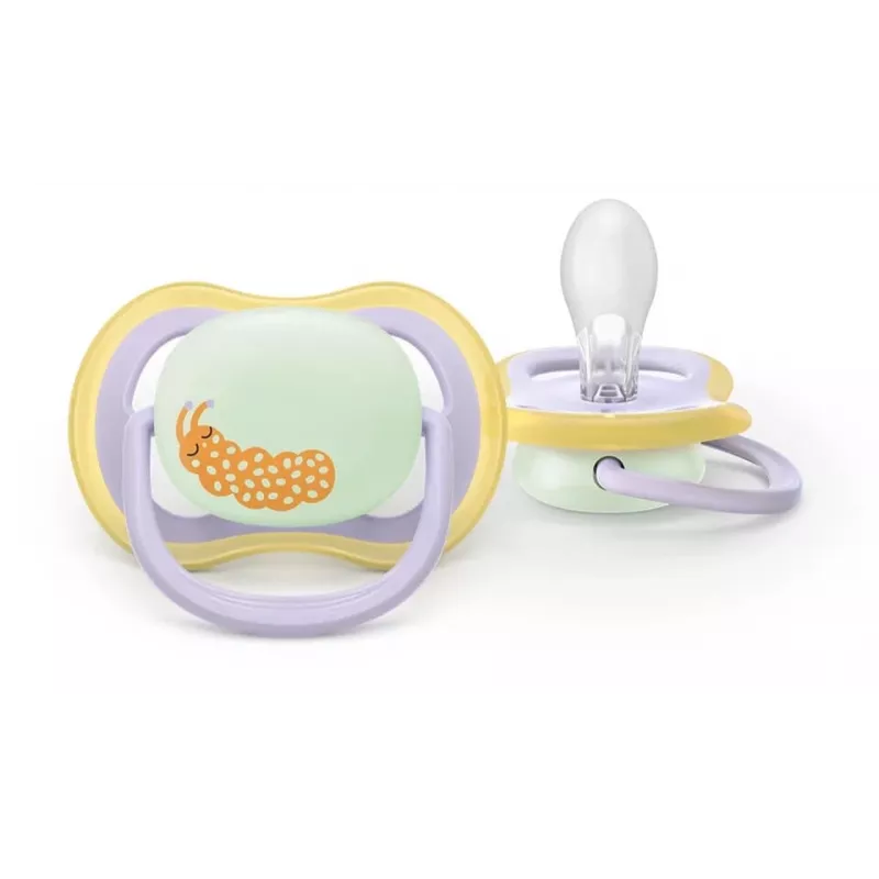 Philips AVENT Ultra Air Night speen 0-6 maanden, 2-pack, lichtgevend in het donker