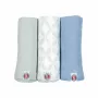 Lodger Swadler Solid Matcha katoenen puckdoek, peppermint, 70x70 cm, 3-pack