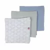 Lodger Swadler Solid Matcha katoenen puckdoek, peppermint, 70x70 cm, 3-pack