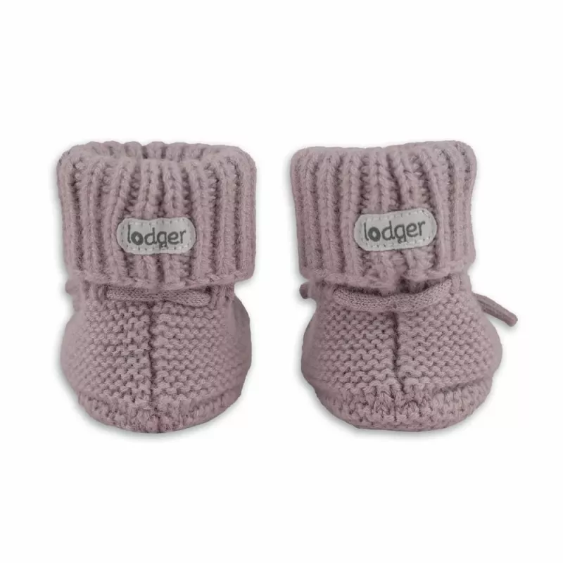 Lodger Slipper Merino Wool babyschoenen, roze, 0-6 maanden
