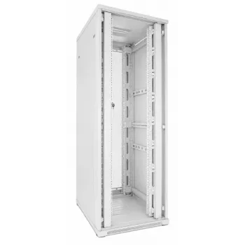 DSIT 47U 19 inch serverrack, geperforeerde dubbele deuren voor en achter, wit, 800x1000x2200 mm (DS8047DD-W)