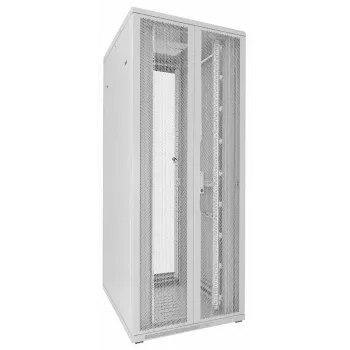 DSIT 42U 19 inch serverrack, geperforeerde dubbele deuren voor en achter, wit, 800x1000x2000mm (DS8042DD-W)