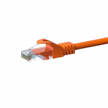 DSIT CAT5e netwerkkabel, U/UTP, 0,50 m, oranje, 100% koper (DC-56-005)