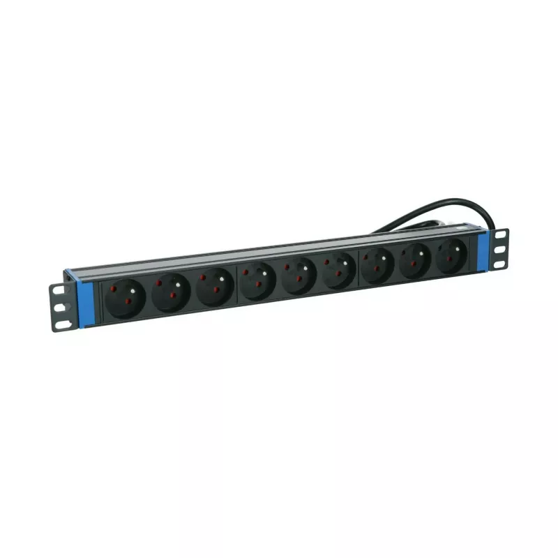 DSIT 19 inch 9-voudige PDU met aardingspen (DS-9PDU-PE)