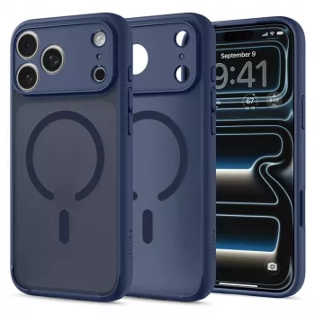 Spigen Ultra Hybrid MagSafe hoes voor iPhone 17 Pro / 18 Pro – Frost Deep Blue