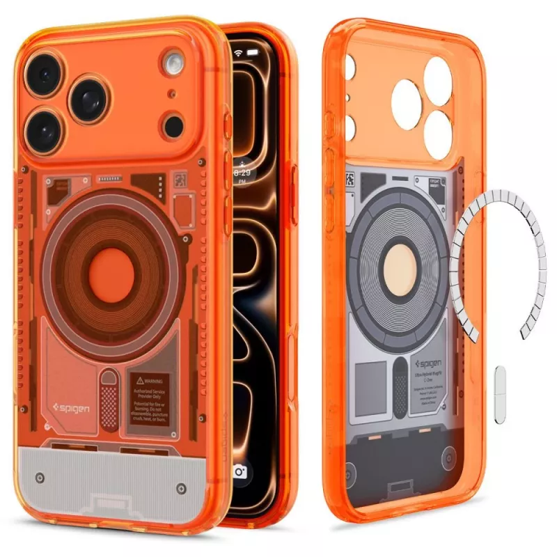 Spigen Ultra Hybrid MagSafe hoes voor iPhone 17 Pro / 18 Pro - C1 Tangerine