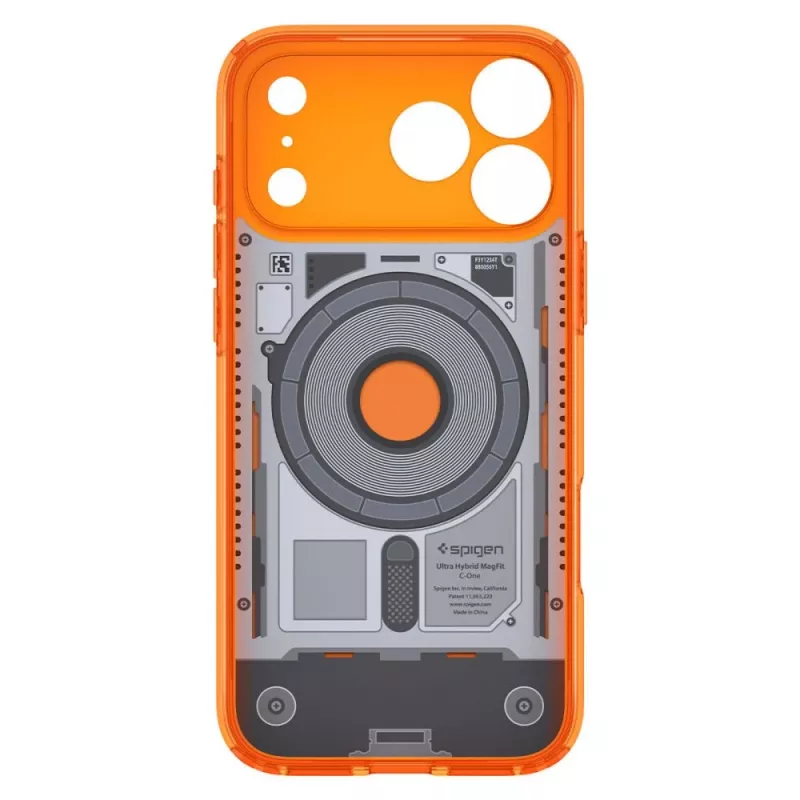 Spigen Ultra Hybrid MagSafe hoes voor iPhone 17 Pro / 18 Pro - C1 Tangerine