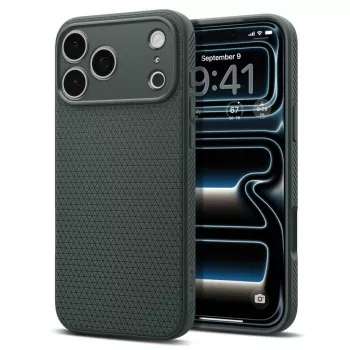 Spigen Liquid Air hoes voor iPhone 18 Pro Max / 17 Pro Max - Abyss Green