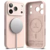 Ringke siliconen magnetische MagSafe hoes voor iPhone 18 Pro Max – Pink Sand