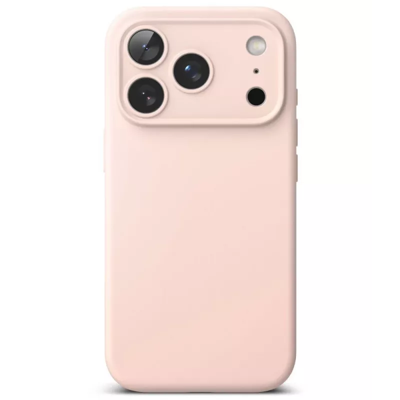 Ringke siliconen magnetische MagSafe hoes voor iPhone 18 Pro Max – Pink Sand