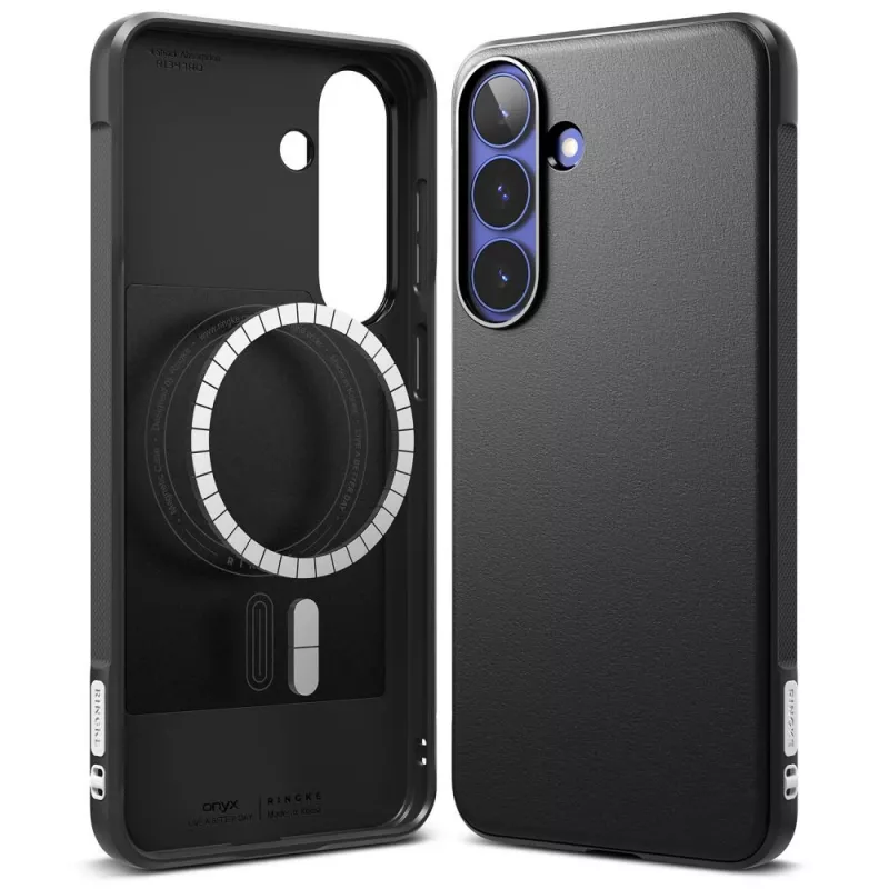 Ringke Onyx Magnetic MagSafe hoes voor Samsung Galaxy S26 FE – zwart