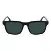 Lacoste heren L997S-1 rechthoekige zonnebril, zwart/grijs, 54mm
