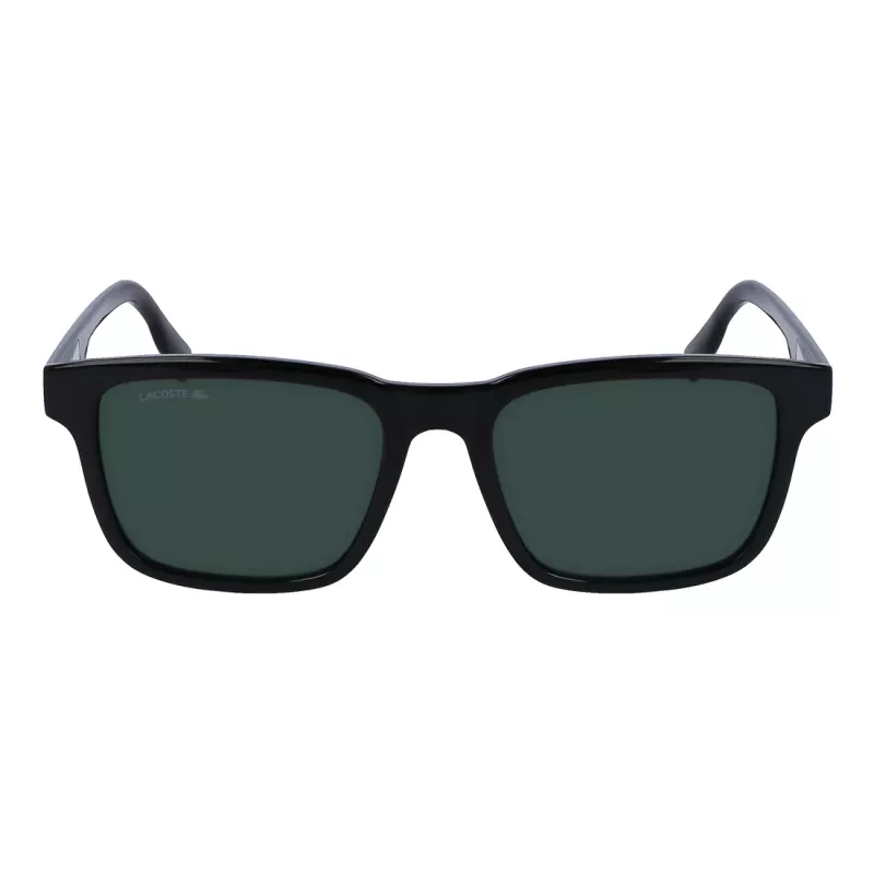 Lacoste heren L997S-1 rechthoekige zonnebril, zwart/grijs, 54mm