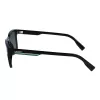 Lacoste heren L997S-1 rechthoekige zonnebril, zwart/grijs, 54mm