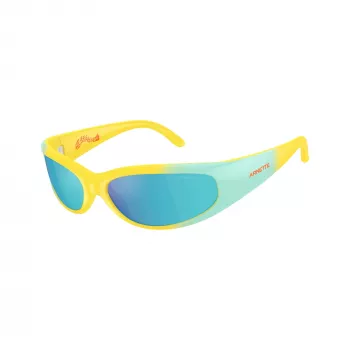 Arnette AN4302-30201U unisex rechthoekige zonnebril, mat zwart montuur, donkergrijze glazen, 62-16-125 mm
