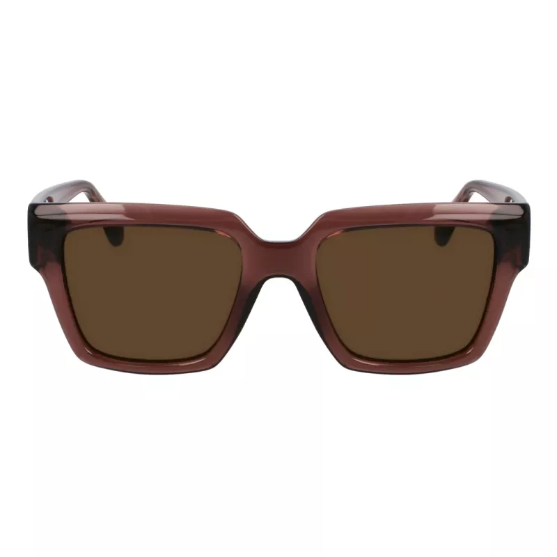 Ferragamo dames SF2014S-511 vierkante zonnebril, Havana montuur, Gradient Brown glazen, 54mm