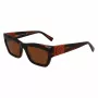 Longchamp LO763S-211 dames zonnebril, Havana montuur, bruine Gradient glazen, 53mm