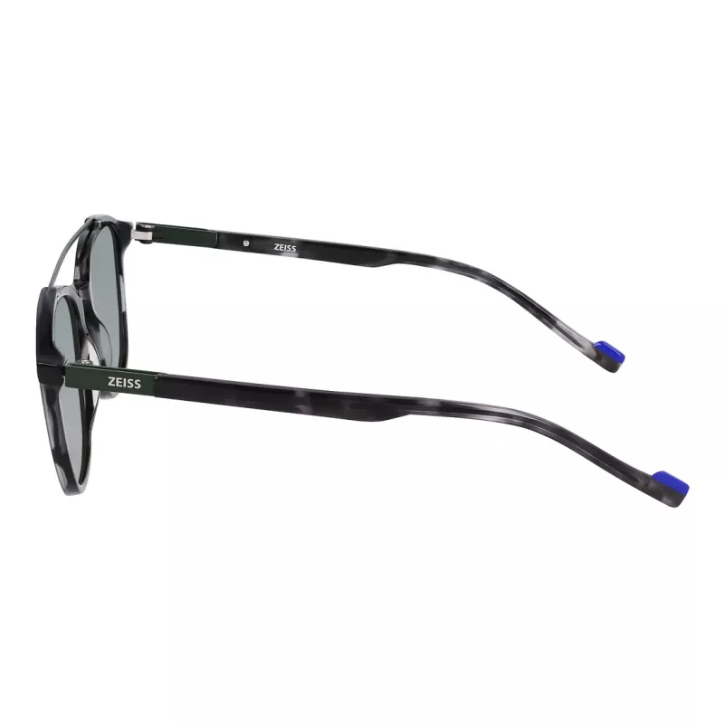 ZEISS heren zonnebril ZS22518S-62 rechthoekig acetaat montuur 52mm