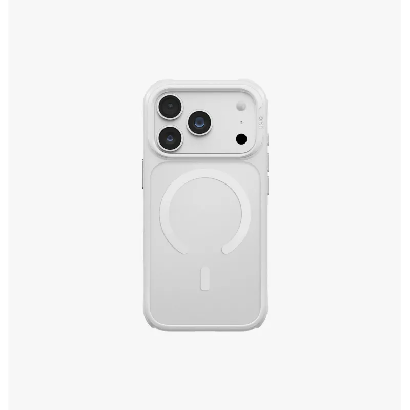 UNIQ Veren MagClick oplaadhoes voor iPhone 18 Pro / 17 Pro – bordeauxrood