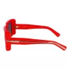 Ferragamo SF2032S-600 dames cat-eye zonnebril, rood montuur, grijze Gradient glazen, 55/19/140 mm
