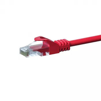 DSIT CAT 5e U/UTP netwerkkabel, 0,25 m, rood, CCA, RJ45 DC-C55-002