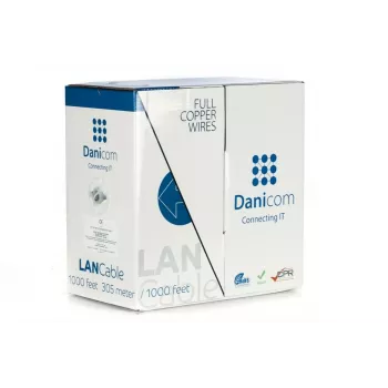 DSIT DANICOM CAT5E UTP 305m PVC (Fca) massief kabel DC-UTP5E-305-FCA
