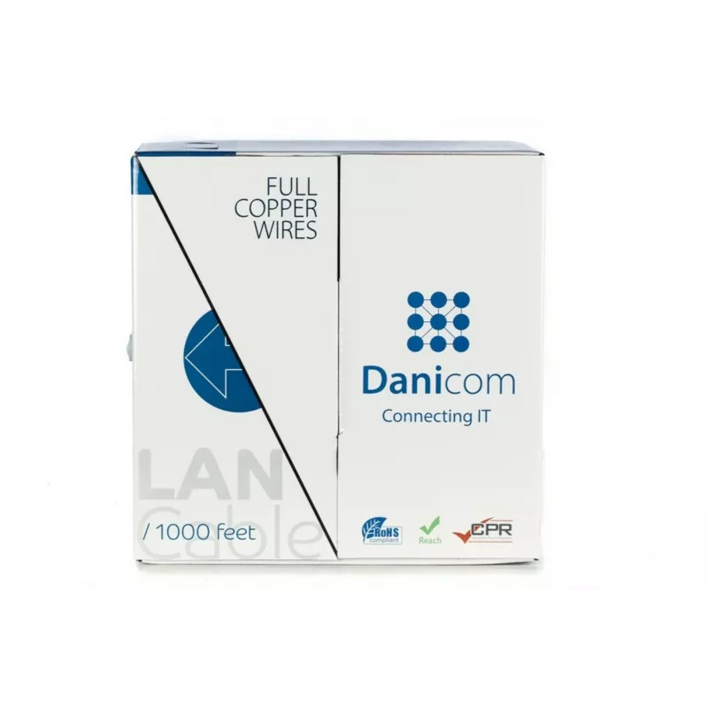 DSIT DANICOM CAT5E UTP 305m PVC (Fca) massief kabel DC-UTP5E-305-FCA